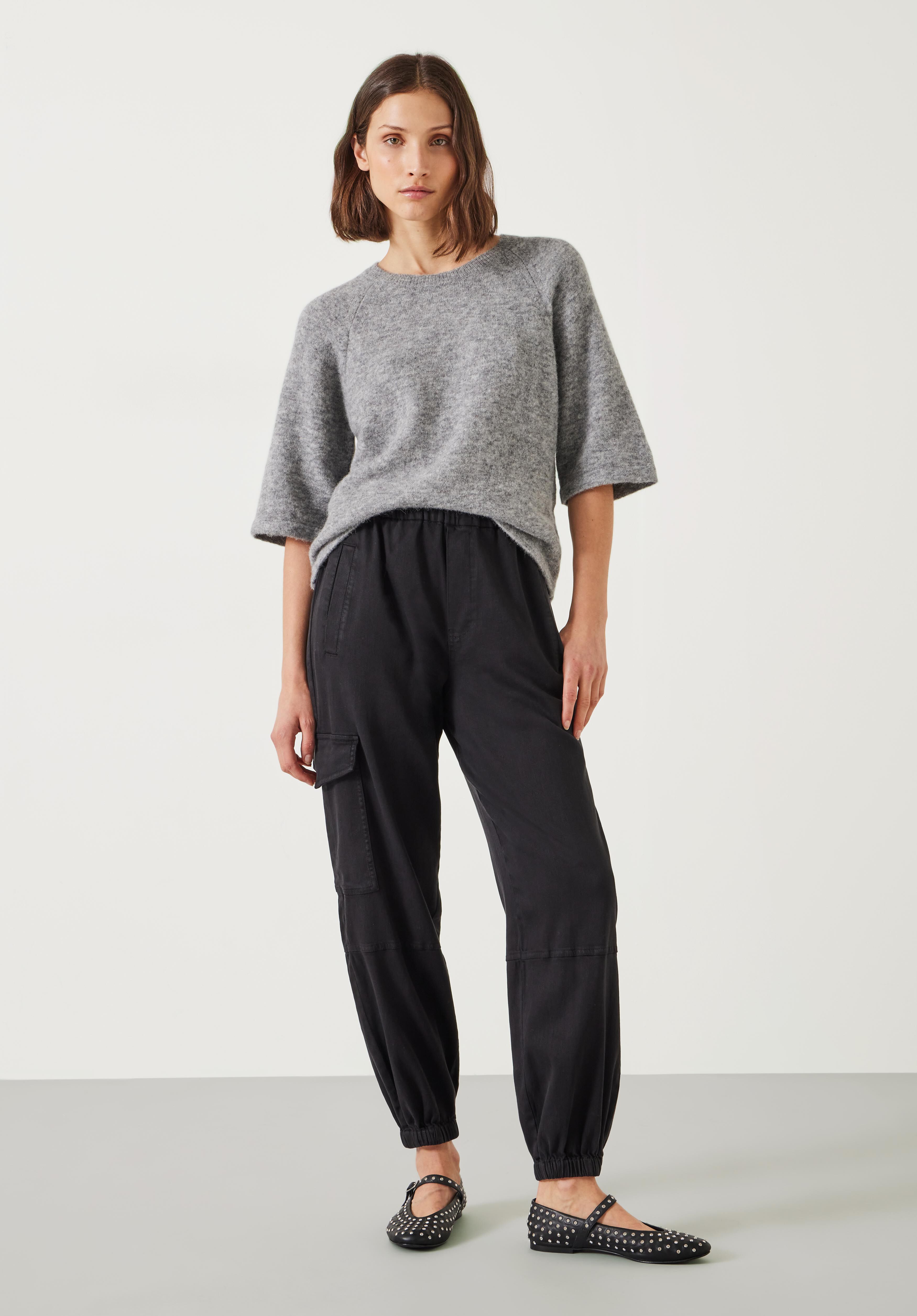 Ladies black loungewear clearance