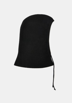 Rib Knitted Hood