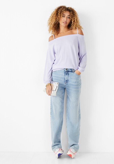 Angela Off Shoulder Knitted Top