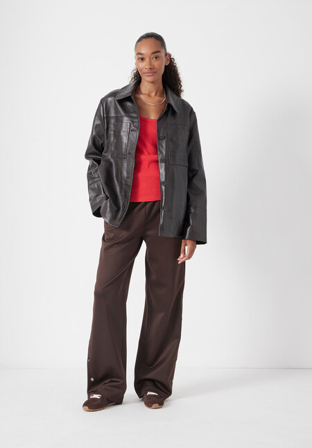 Kelly Croc Leather Jacket