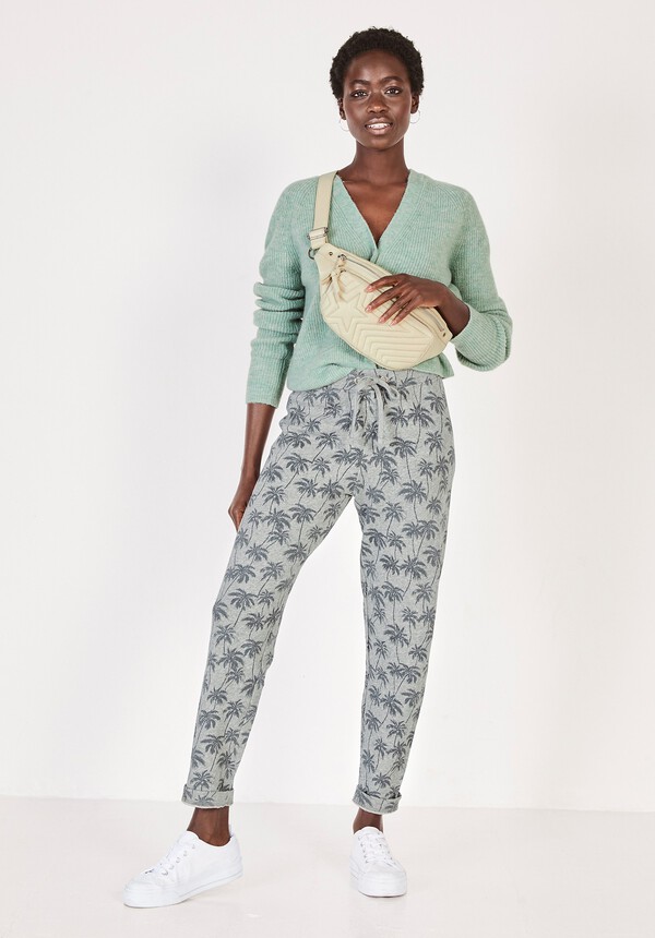 Palm Printed Joggers