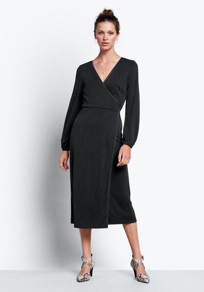 Jersey Pique Wrap Dress