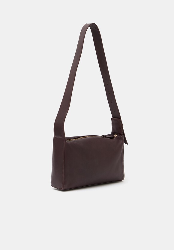 Cleo Minimal Leather Crossbody Bag