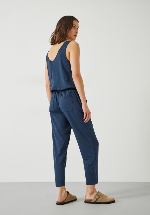 Cropped Jersey Jumpsuit