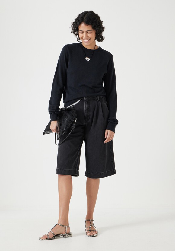 Fine Knit Wool Blend Jumper