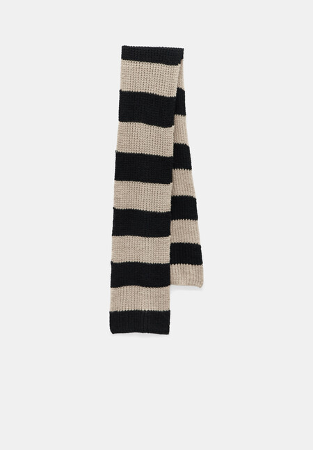 Morgan Knitted Stripe Scarf