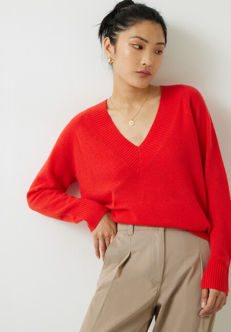 Maddie Cashmere V Neck Jumper