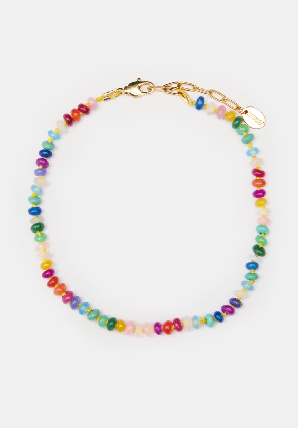 Semi Precious Beaded Anklet