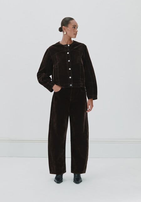 Velma Velvet Denim Jacket