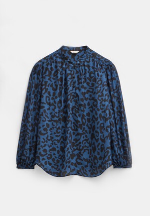 Leopard Print Long Sleeve Top