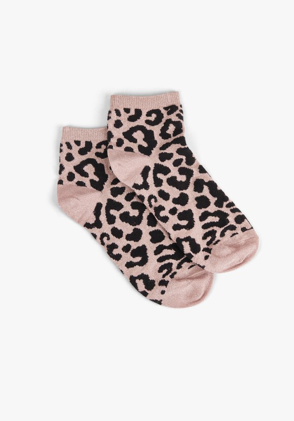 Cynthia Leopard Socks | Mauve | hush