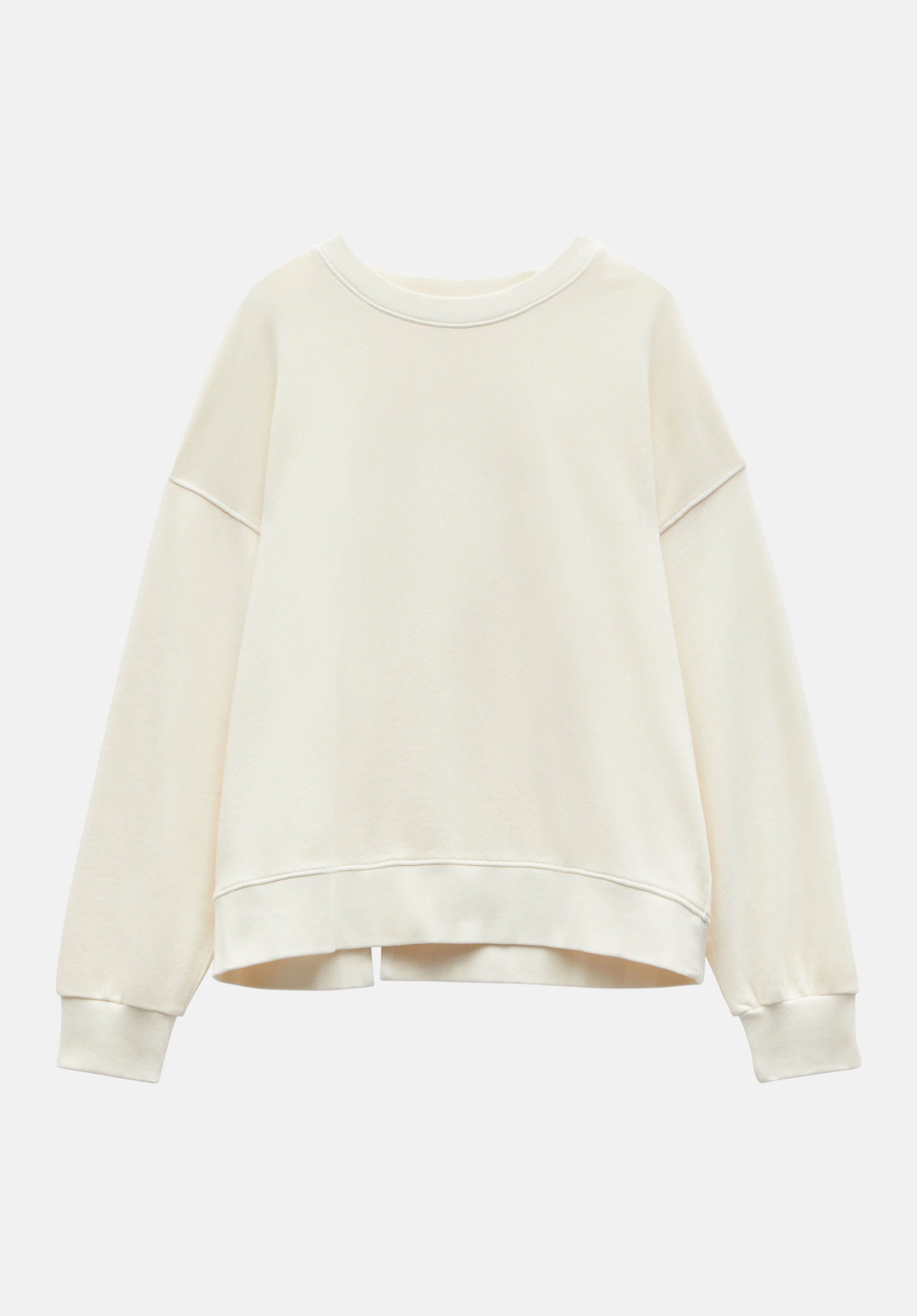 Open sweatshirt top