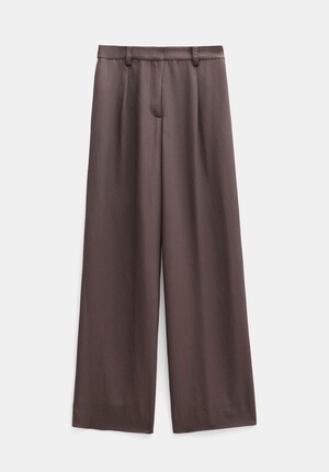 Carys Piping Detail Wide Leg Trousers
