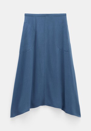 Layla Textured Midi Skirt