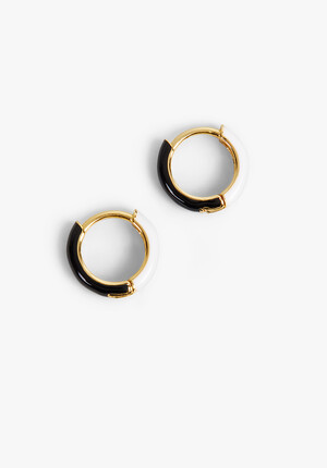 Effie Enamel Hoop Earring