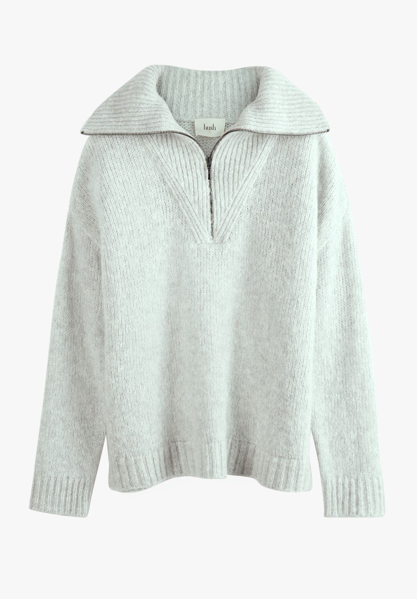 fluffy quarter zip jumper