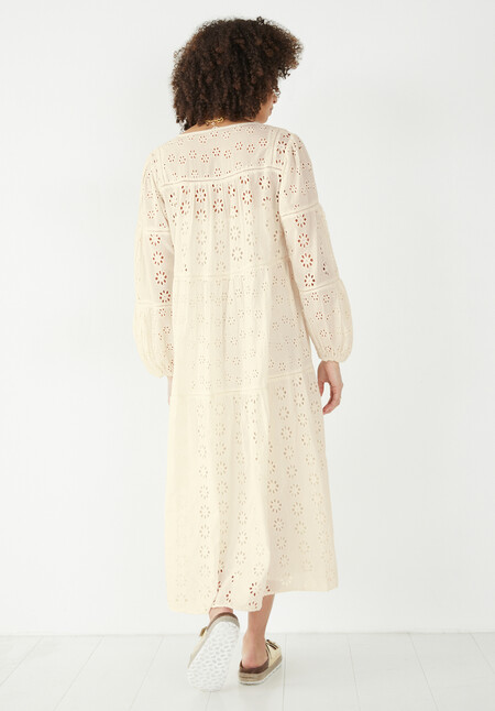 Hannah Broderie Midi Dress