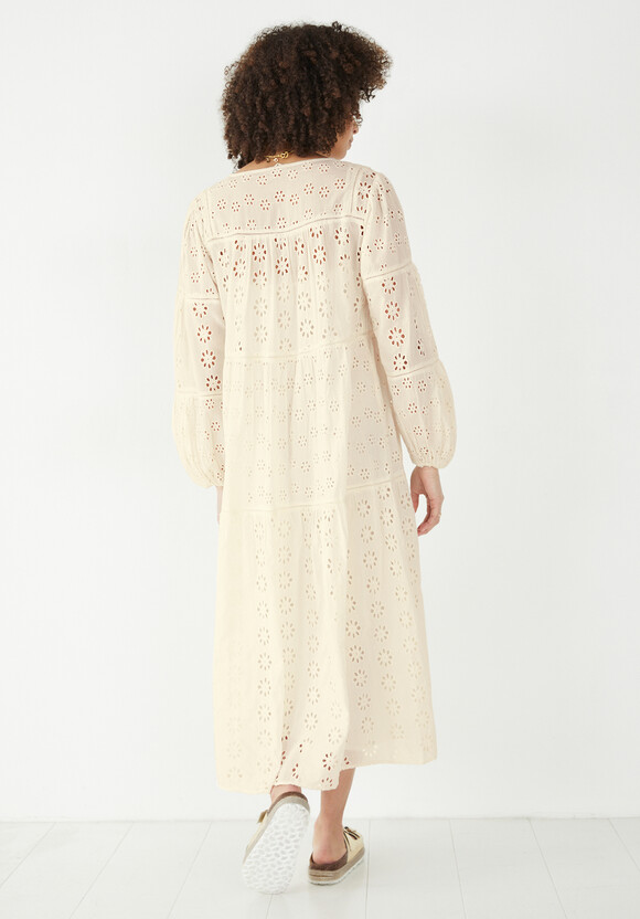 Hannah Broderie Midi Dress