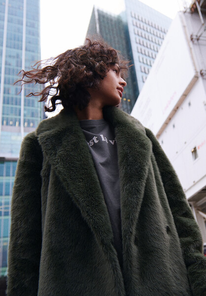 Anoushka Faux Fur Coat Hush