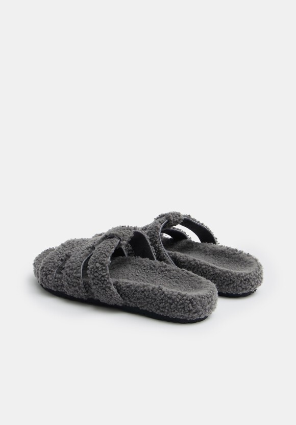 Kara Shearling Slides