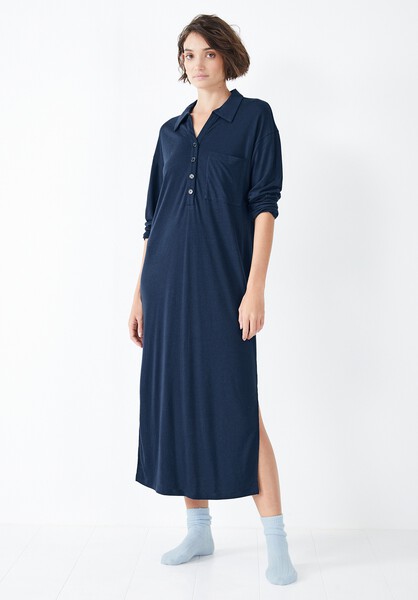 Chesten Linen Blend Jersey Dress
