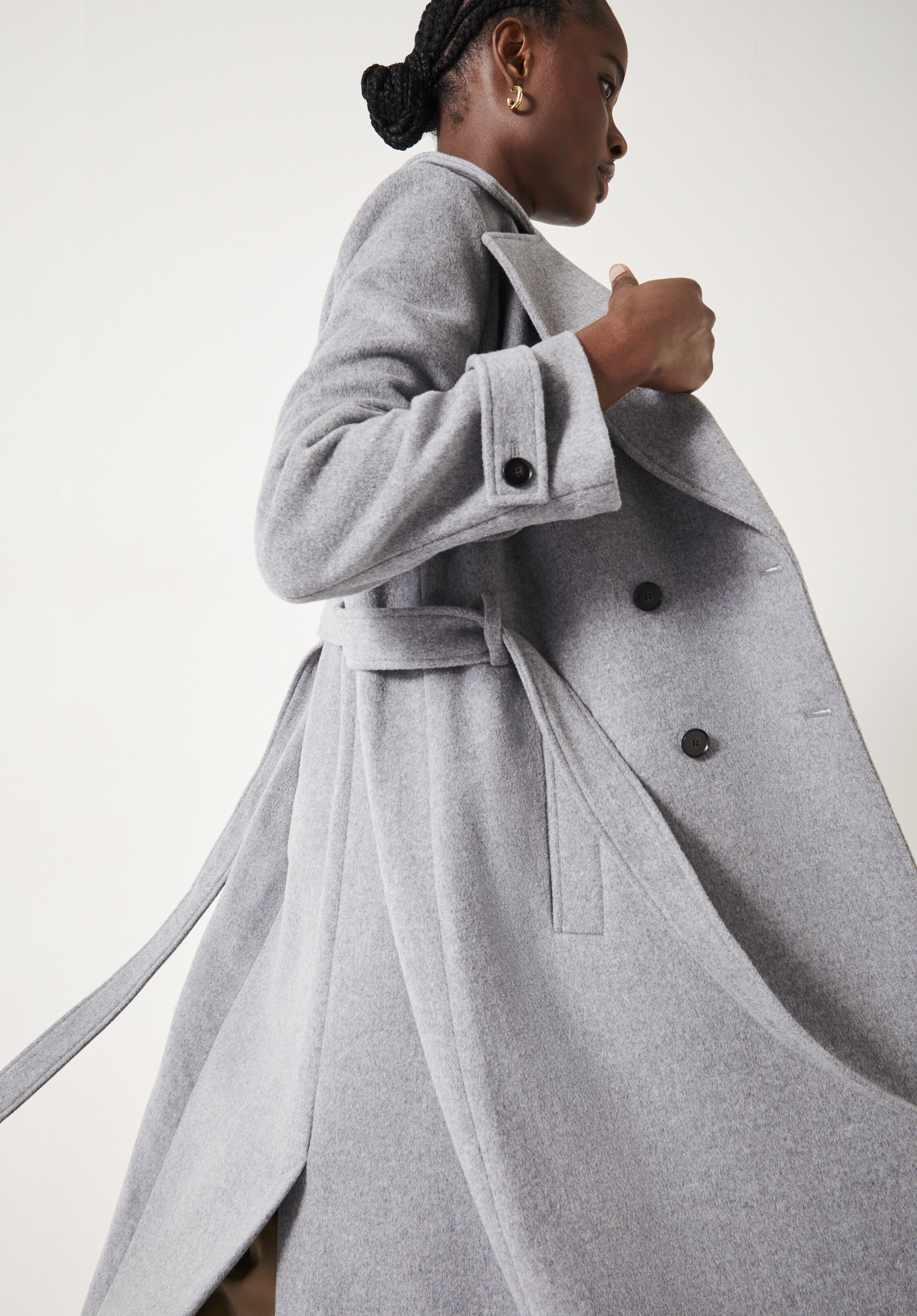 Belted trench cape on sale