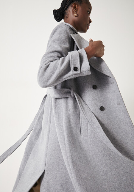 Wool Belted Trench Coat