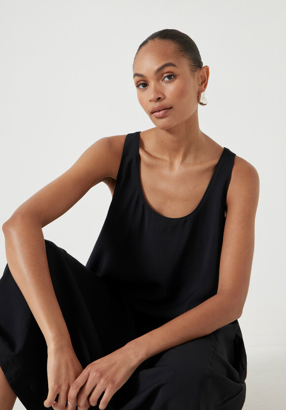 Liddie Air Flow Barrel Tank Dress