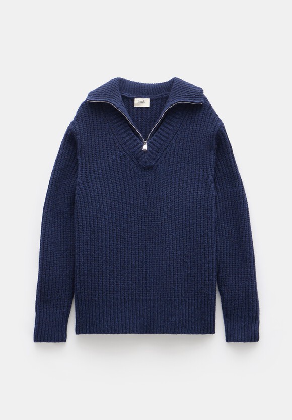Ella Zip V Neck Jumper