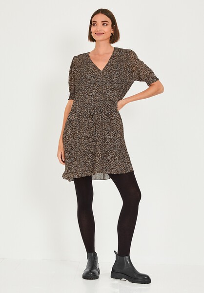 Pepa Pleated Mini Dress