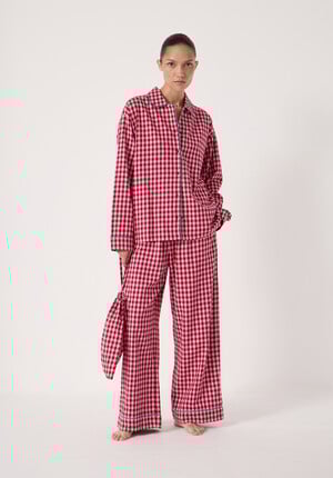 Brushed Cotton Gingham Pyjamas