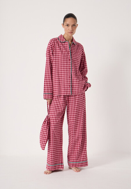 Brushed Cotton Gingham Pyjamas