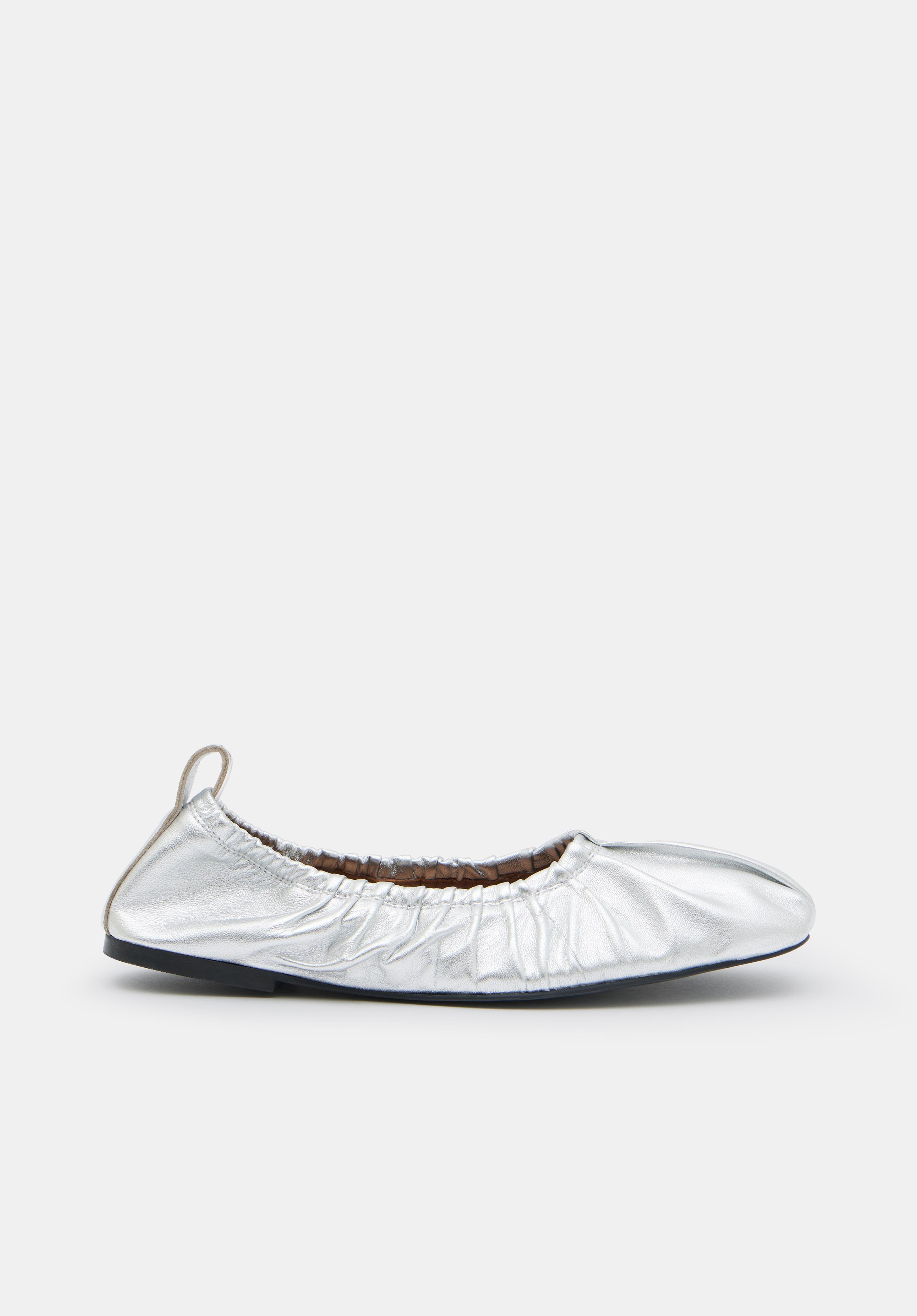 Silver flat shoes ladies new arrivals