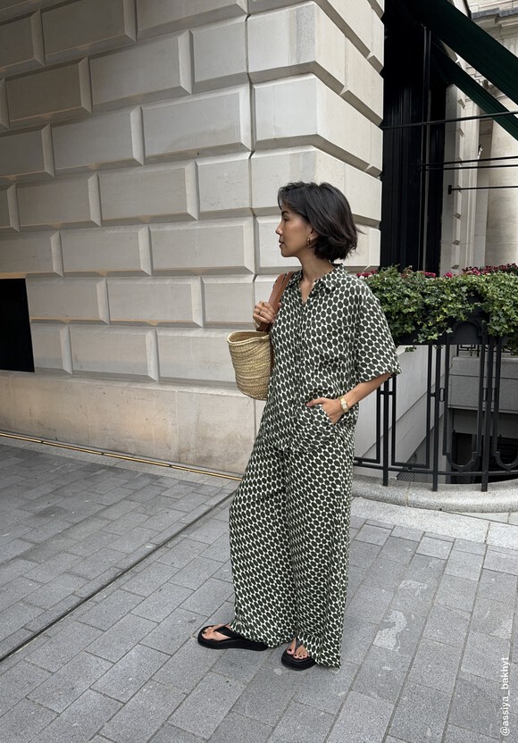 Norah Relaxed Printed Wide Leg Trousers