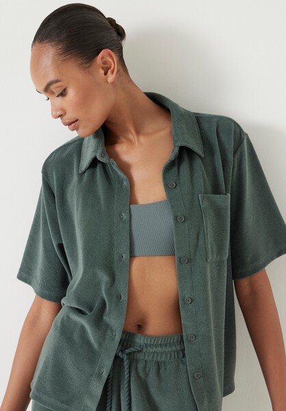 Towelling Short Sleeve Shirt