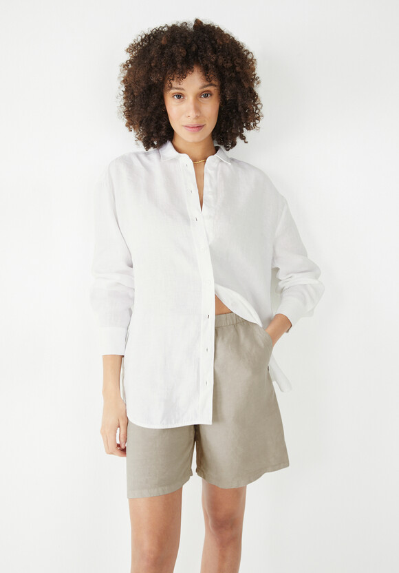 Libby Linen Shirt | White | hush