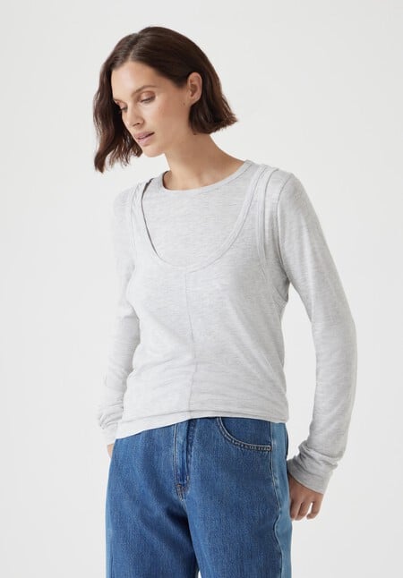 Double Layer Long Sleeve Top