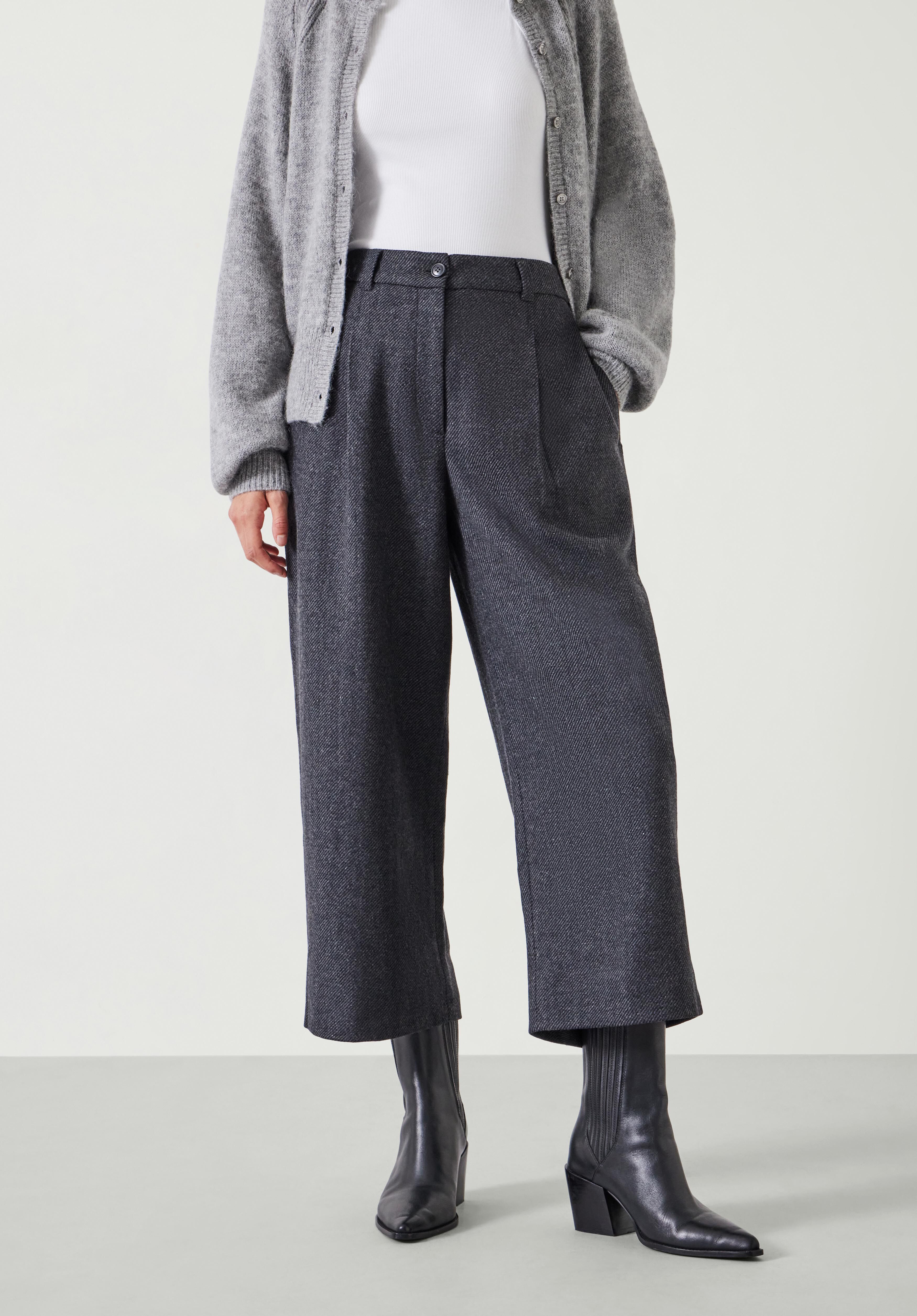 Cropped trousers with tights store