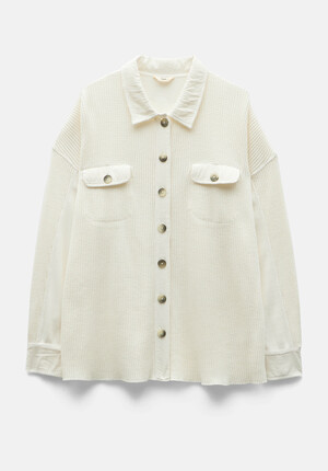 Wanda Waffle Jersey Shacket