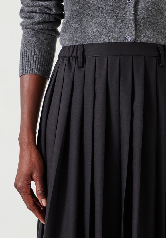 Violet Wool Maxi Skirt