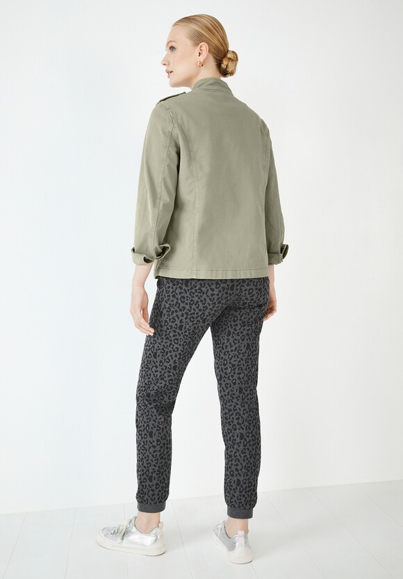 Military Jacket Washed Khaki hush