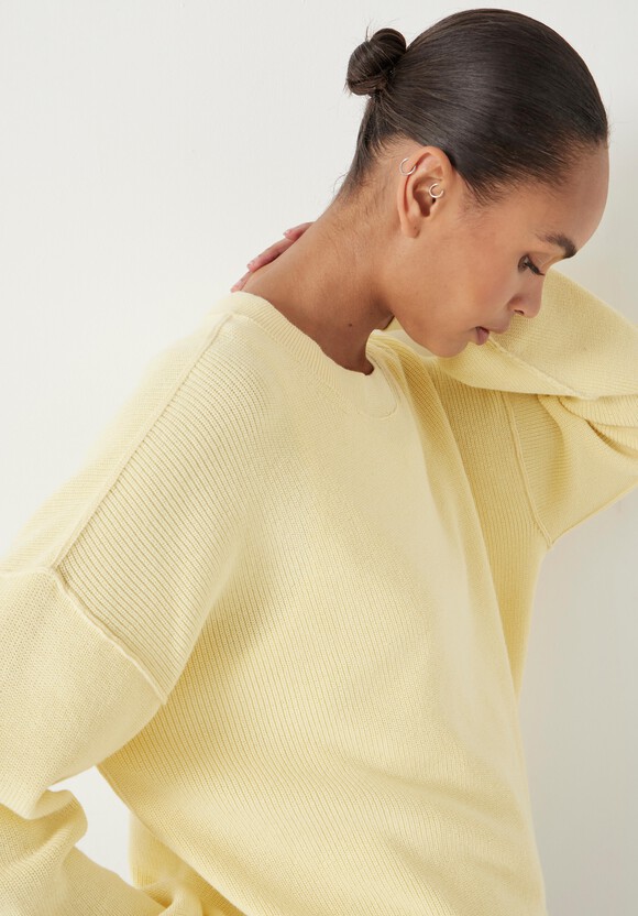 Cotton Boxy Rib Jumper