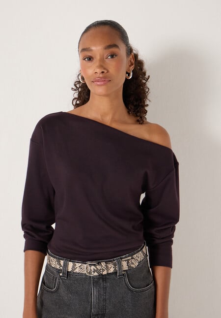 Off Shoulder Jersey Top