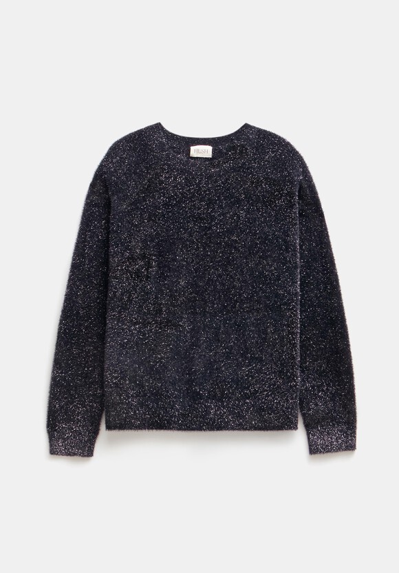 Jaime Metallic Tinsel Crew Neck Jumper