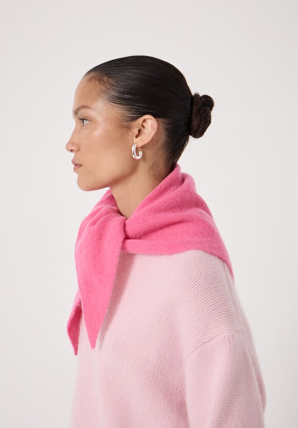 Wool Blend Triangle Scarf