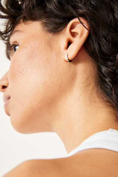 Effie Enamel Hoop Earring