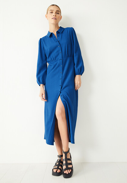 Millie Textured Shirt Dress