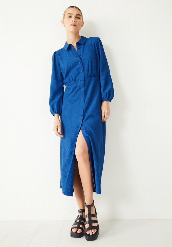 Millie Textured Shirt Dress