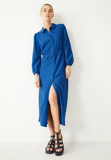 Millie Textured Shirt Dress