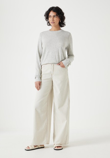 Fine Knit Wool Blend Jumper